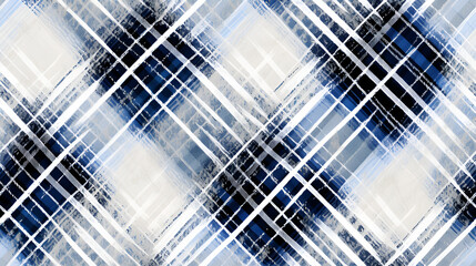 Blue Purple Plaid Pattern Background Image | generative AI