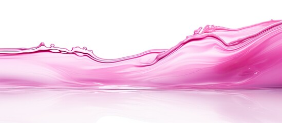 Poster - Pink liquid gel cosmetic that smudges