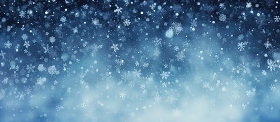 Wall Mural - Weather design with a blurry background showcasing the texture of snowflakes during a snowfall