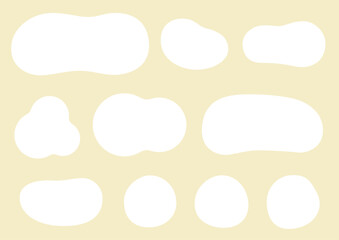 Wall Mural - Soft round cute simple vector frame