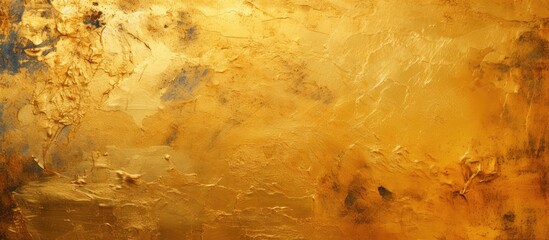 Poster - Marks on a golden metallic surface