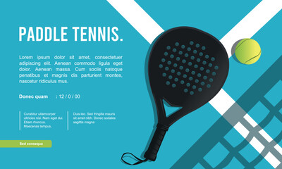 Wall Mural - great simple padel tennis background design for any media