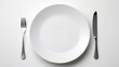 © Yahor Shylau  - cutlery lies neatly on the table.
