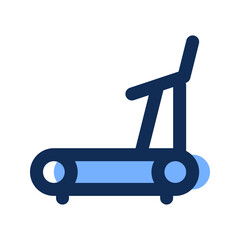 Poster - treadmill filled line icon