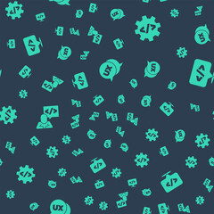 Aufkleber - Set UI or UX design, Front end development, and on seamless pattern. Vector