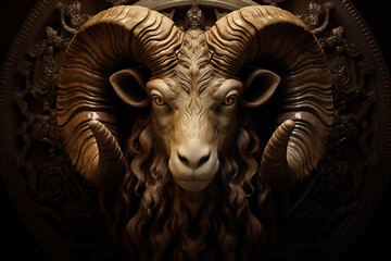 aries zodiac sign created by generative ai