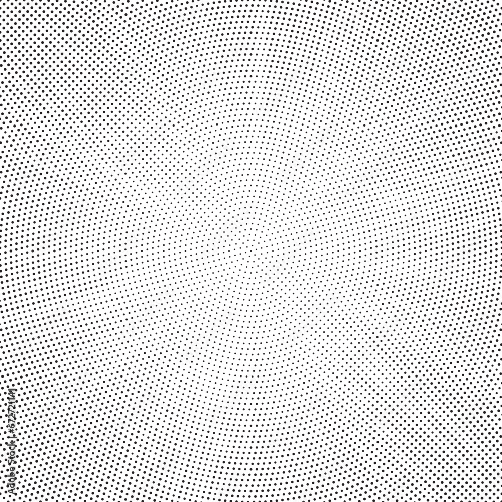 Radial halftone dots. Spotted and dotted stains gradient background ...