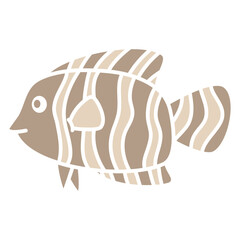 Sticker - illustration of a coralfish