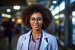 © Salander Studio - young female afro american doctor - portrait