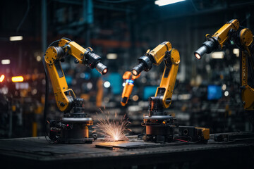 Poster - Industrial Robots for smart technology manufacturing process.