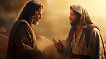 Jesus Talking To A Man
