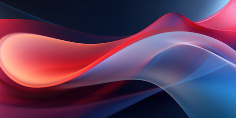 Wall Mural - futuristic abstract background with flowing shapes.