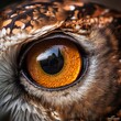 owl eye close up,