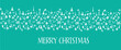Hand draw winter christmas garland. Xmas greeting card banner ornament. 