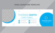 Modern Personal email signature and email footer template layout. 