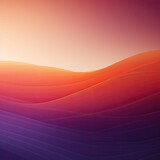 Fototapeta Abstrakcje - Vivid orange and deep plum gradients meeting at the horizon