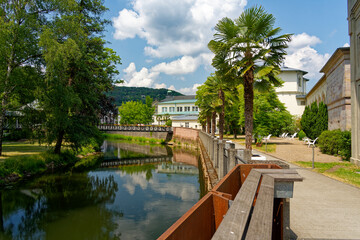 Canvas Print -                                Regentenbau im Staatsbad Bad Kissingen, Unterfranken, Franken, Bayern, Deutschland.