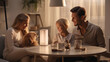 © Milan - Happy family with a dog and children enjoys a new bought air purifier