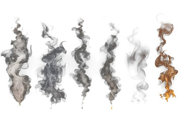 a large amount of smoke is taken with many options available in various graphic