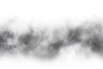 Wall Mural - dark fog or smoke effect isolated on transparent white background. Steam explosion special effect. Effective texture of steam, fog, smoke png. Vector illustration.