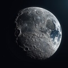 Wall Mural - moon full moon glow light from space shinning on earth close up