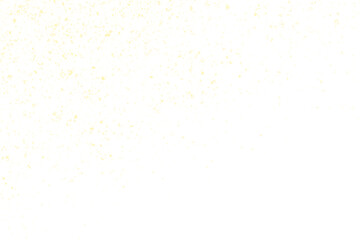 Wall Mural - gold glitter powder falling on white background