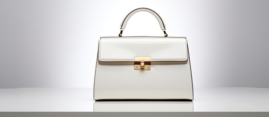 Wall Mural - White bag for a graceful woman