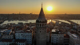 Fototapeta  - The Tower Of Galata, istanbul Turkey