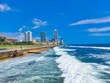 Galle Face Green Beach and waterfront park and residential area in Colombo, the capital of Sri Lanka