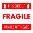 Vector graphic of this side up sticker sign for fragile object