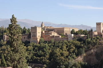 Poster - Alhambra palace and fortress in Granada, Andalusia, Spain