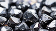 Raw uncut black diamonds