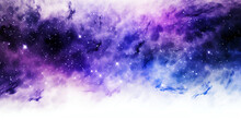 Purple Cosmic Nebula Cloud Transparent Texture