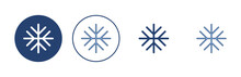 Snow Icon Vector. Snowflake Sign And Symbol