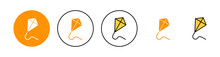 Kite Icon Set  For Web And Mobile App. Kite Sign And Symbol