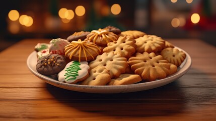 Sticker - christmas cookies with nuts