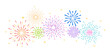 © siska_artjournal - Flat colorful fireworks festive celebration new year christmas illustration vector design