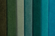 Color palette of corduroy fabric. Velvet texture
