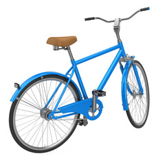 Sticker - Blue Bicycle Isolated