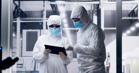 Aufkleber - Factory Clean Room Laboratory. Industrial Engineer
