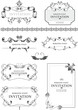 © Leo - Big collection of ornate vector frames and ornaments with sample text. Perfect as invitation or announcement. All pieces are separate