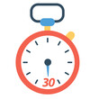 Countdown Timer in 30 Minutes or Second, Stopwatch Icon