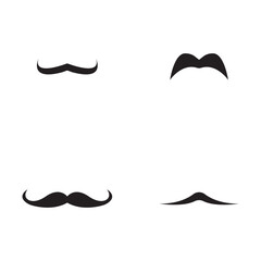 Poster - mustache icon vector