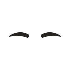 Sticker - eyebrow icon vector