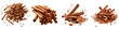 Falling cinnamon sticks  Hyperrealistic Highly Detailed Isolated On Transparent Background Png File