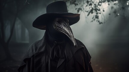 Plague doctor, AI generated Image