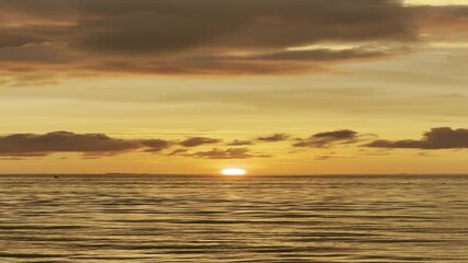 Poster - sunset in the sea