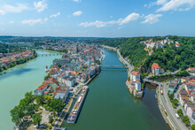 Die Dreiflüssestadt Passau In Niederbayern Im Luftbild