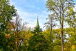 Kolory jesieni  z wieżą kościoła w DROGOMYŚLu