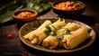 © Image Lounge - Cooked Tamales on Plate on Selective Focus Background